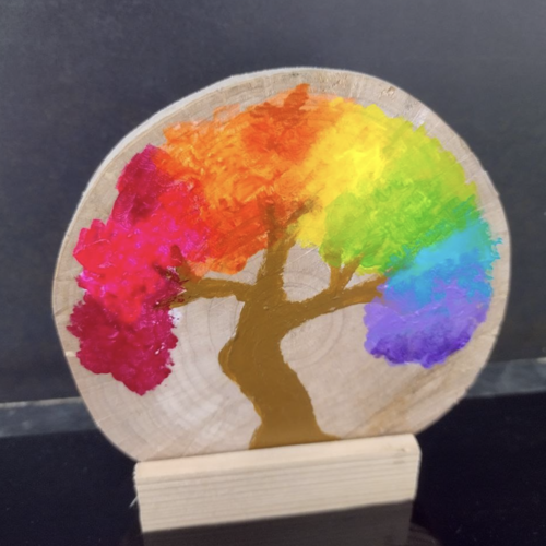 Arbre de vie, rondin de bois
