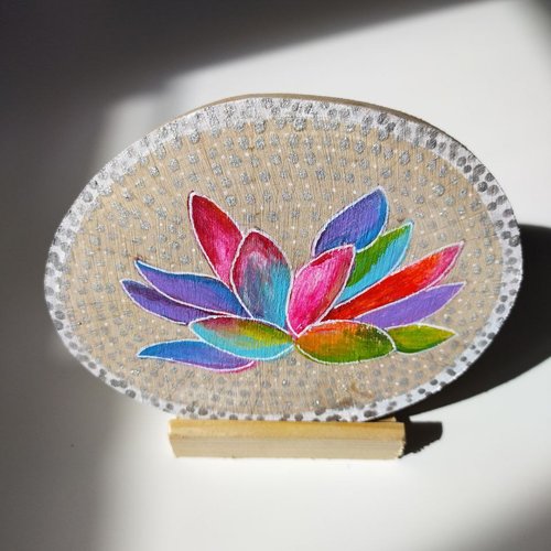 Fleur de lotus multicolore