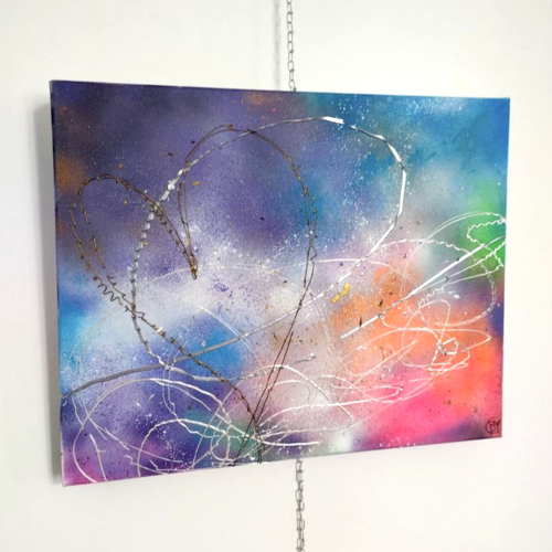 Infini, toile multicolore