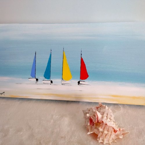 Les voiliers, peinture