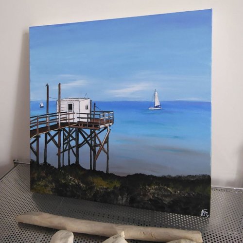 Carrelet de royan, peinture 50/50