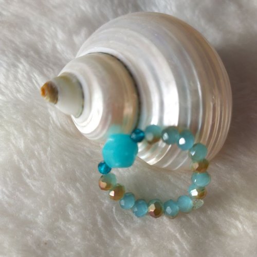 Bague amazonite – paix & joie