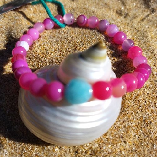 Bracelet bonheur, amazonite