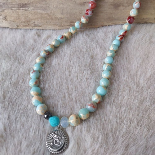 Collier intuition, amazonite