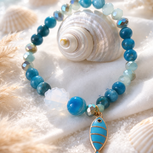 Bracelet aura marine