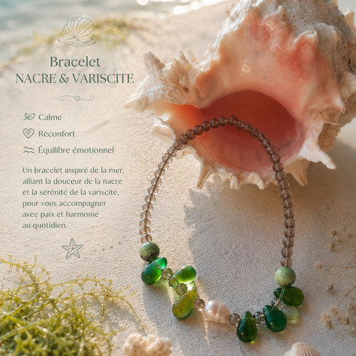 Bracelet nacre et varicite