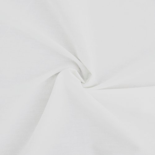 Coupon tissu blanc popeline 100% coton - tissu coton blanc - dimension: 3m x 1m46