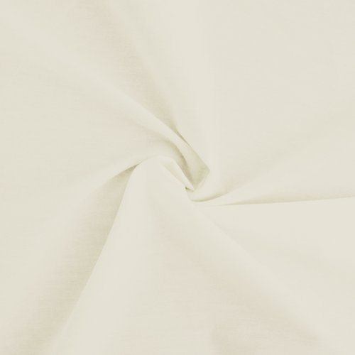 Coupon tissu écru popeline 100% coton - tissu coton écru - dimension: 1m x 1m46