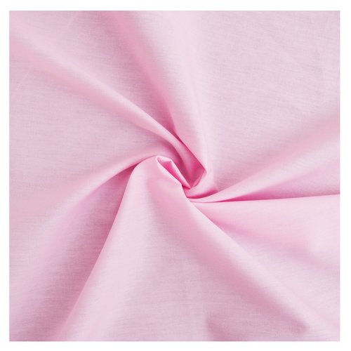 Coupon tissu rose popeline 100% coton - tissu coton rose - dimension: 3m x 1m46