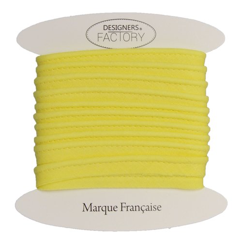 Passepoil coton jaune, de belle qualité - passepoil couture jaune par 10 mètres