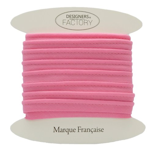 Passepoil coton rose intense, de belle qualité - passepoil couture rose intense par 5 mètres