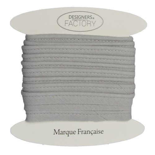 Passepoil coton gris, de belle qualité - passepoil couture gris par 5 mètres
