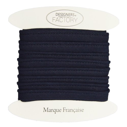 Passepoil coton bleu marine, de belle qualité - passepoil couture bleu marine par 5 mètres