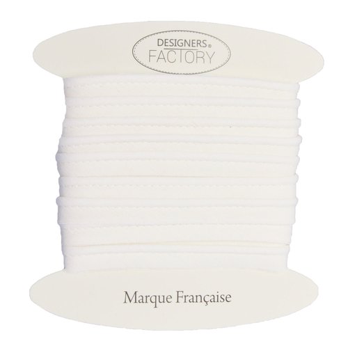 Passepoil coton blanc, de belle qualité - passepoil couture blanc par 5 mètres