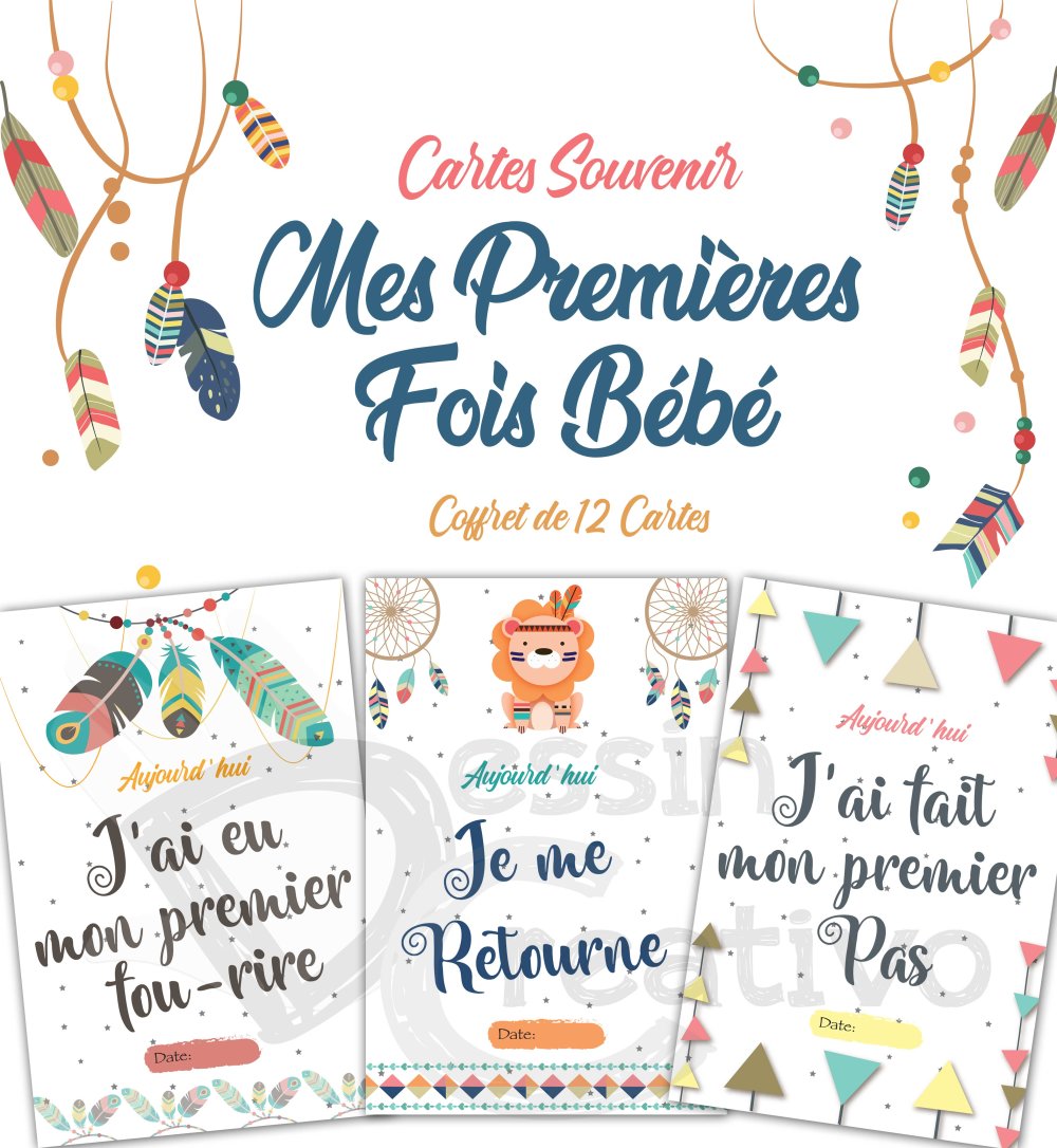 Carte Bebe Kit Premiere Fois Cadeau Naissance Un Grand Marche