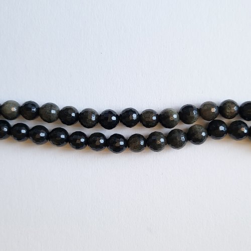Obsidienne facettée