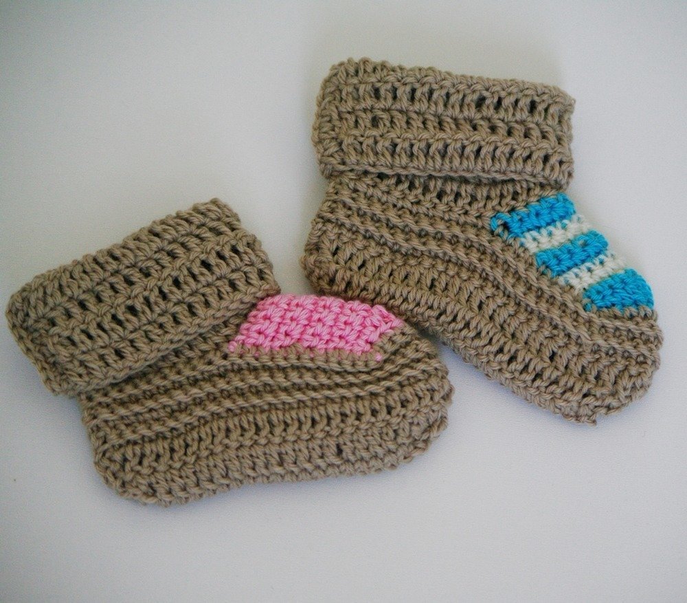 Patron De Crochet Chaussons De Bebe Pdf Crochet Cadeau De Naissance 11 Un Grand Marche