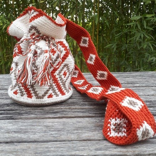 Petit sac bourse inspiration mochila 