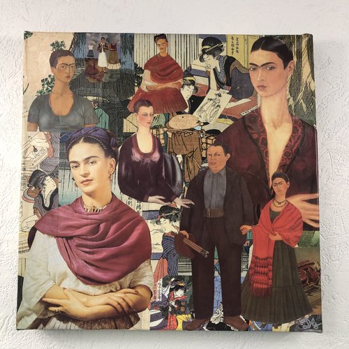 Tableaux collage carré toile tendue 1271