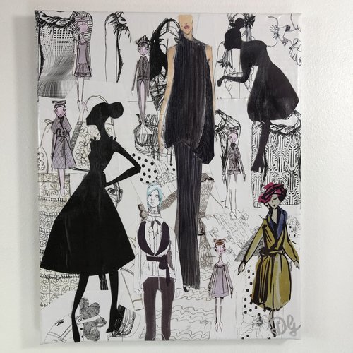 Tableaux collage  toile tendue 2699