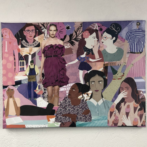 Tableaux collage  toile tendue 1118