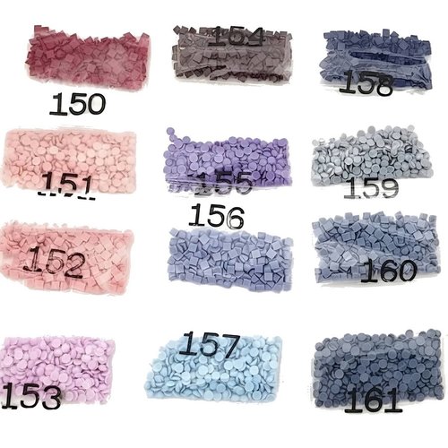 Diamants ronds pour diamond painting | couleur dmc au choix | sachet de 200 perles rondes (strass pour broderie diamant)