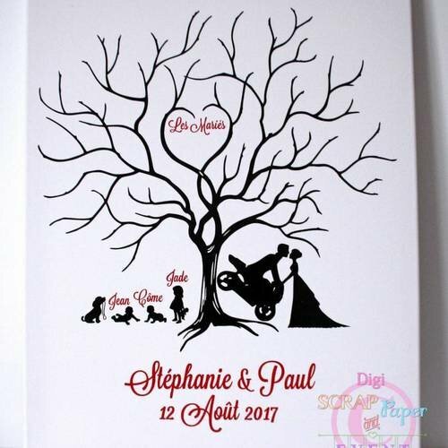 Arbre A Empreinte Mariage Personnalise 40 50 Un Grand Marche