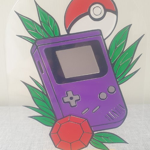 Stand décoratif acrylique gameboy