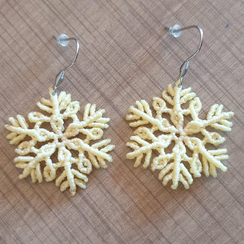 Boucles d 'oreilles flocons de noël