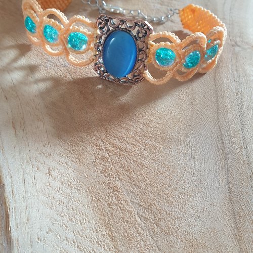 Bracelet elégant jaune&bleu