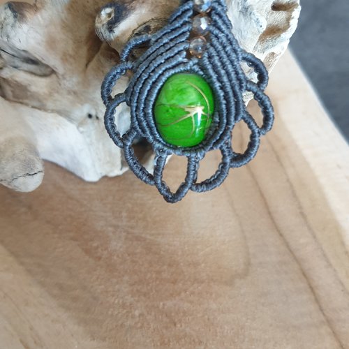 Collier plume de paon