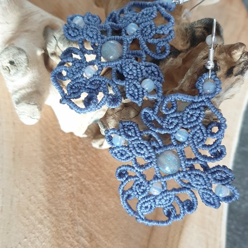 Boucles d'oreilles fleur de lys