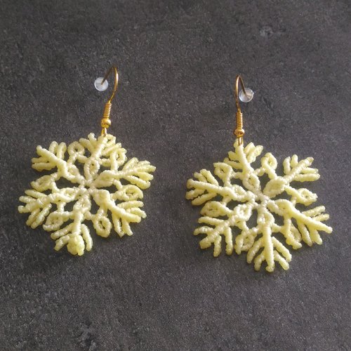 Boucles d 'oreilles flocons de noël
