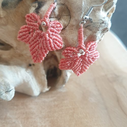 Boucles d'oreilles feuilles automne