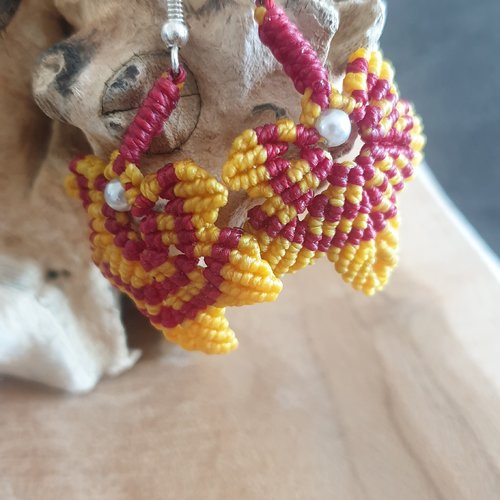 Boucles d'oreilles feuilles occitane
