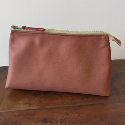 Trousse toilette homme caramel