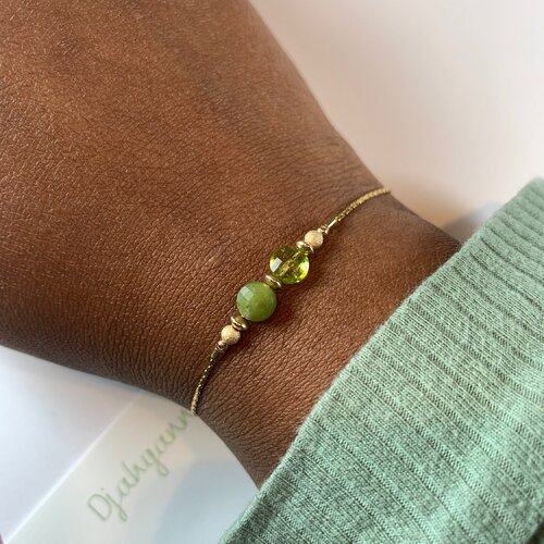 Bracelet pierre naturelle, bracelet femme, bracelet en acier