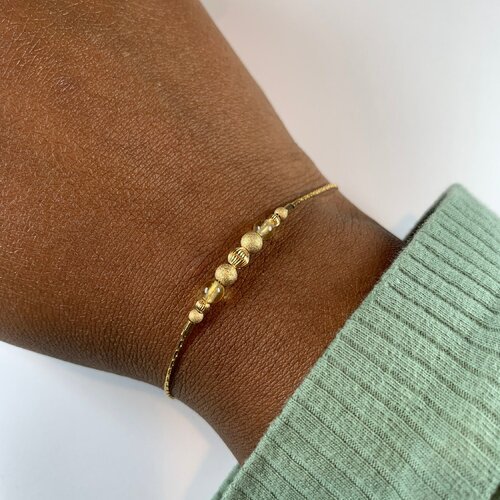 Bracelet en citrine, bracelet pierre naturelle, bijoux femme, lithothérapie, cadeau femme, bracelet acier inoxydable