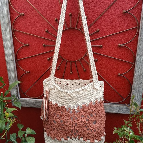 Sac " marron - beige "