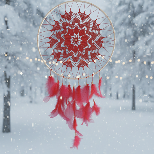 Attrape rêve rouge