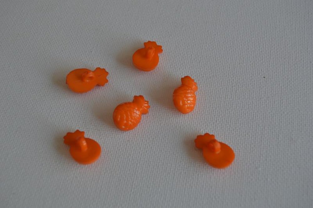 lot de 6 boutons ananas