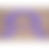 Anses demi cercle pour sac violet parme, 25x6 cm