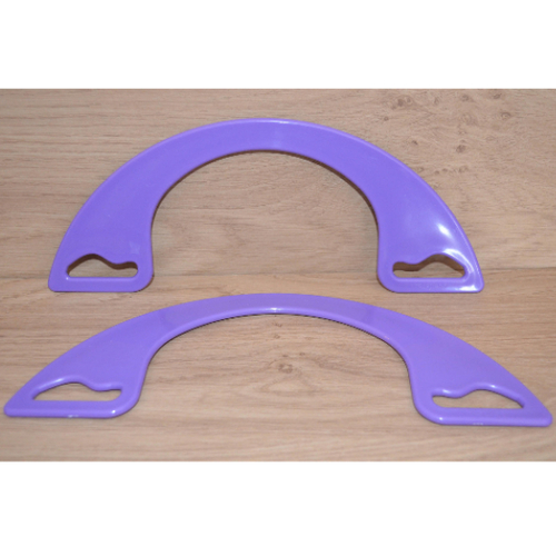 Anses demi cercle pour sac violet parme, 25x6 cm