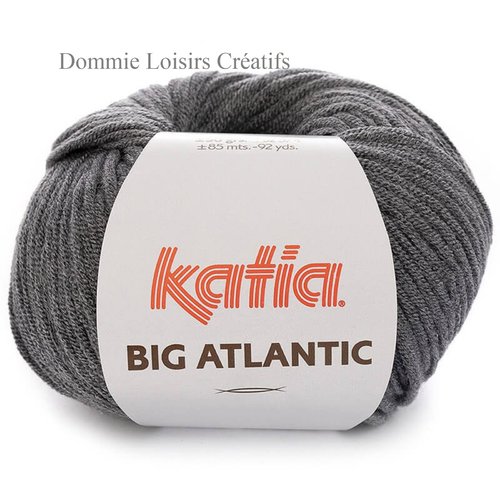 Laine katia big atlantic, coloris 208, gris noir