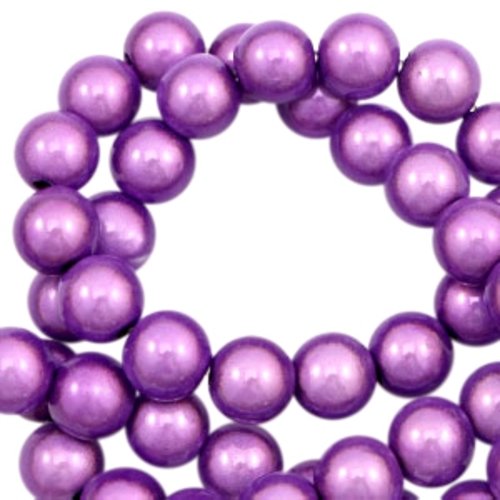 X 10  perles magiques miracle 3d,  violet lavande 8 mm