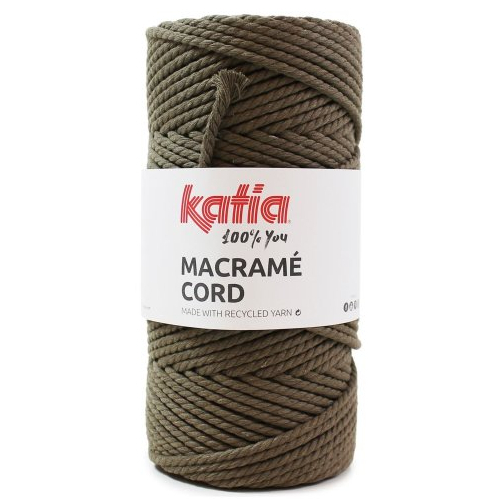 Fil macramé, macrame cord katia - col 104 brun fauve - 4 mm