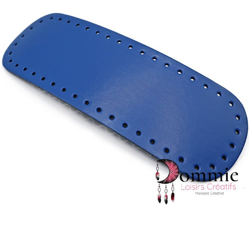 Fond de sac bleu saphir , 36 x 12 cm