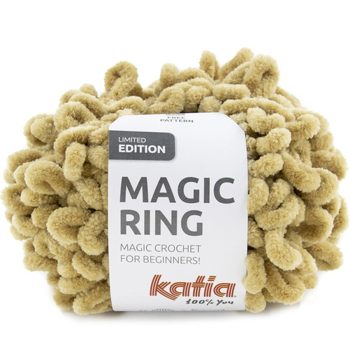 Magic ring , fil spécial pour écharpes, col 108 camel
