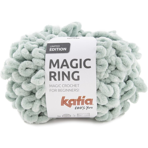 Magic ring , fil spécial pour écharpes, col 107 bleu ciel