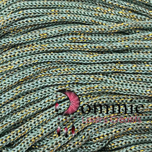 Magic sac 500 g  vert jade or,  cordon swan thaî glitter